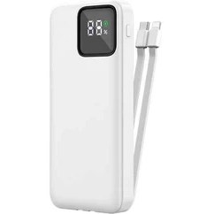 Wiwu Wi-P032 10000 mAh Dual USB-A ve Type-C PD LED Işık Göstergeli Taşınabilir Powerbank Siyah