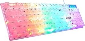 Resim Everest KB-24 Beyaz Rainbow Q Membrane Oyuncu Klavyesi 
