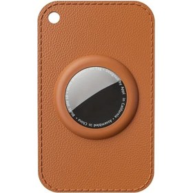 Resim Topnotch Kahverengi Airtag Cüzdan Kılıfı Kart Stili Takipçi Korumalı 