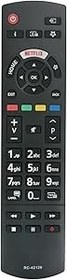 Resim AULCMEET RC-42129 Yedek Uzaktan Kumanda PANASONIC 3D Smart LED TV TX-55FX550B TX-55FX555B TX-65FX560B RC-42129 TX-32GS350E TX-43HX580E TX-43HX580EZ TX-43HX582E TX ile Uyumlu 43HX58. 5E 