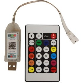 Resim Ws2812b Usb Girişli Bluetooth Kontrollü Pixel Led Kontrol Devresi 5v 