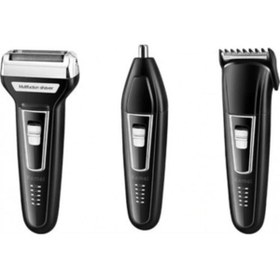 Resim 3'lü Set Saç Sakal Kesme Traş Makinesi Burun Kılı Alma 3in1 Pro Model Erkek Bakım Seti ShaverÜcBaslik 