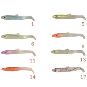 Resim Captain 3595 Elegant 3.5Cm Silikon Zargana 5'Li Paket Suni Yem 