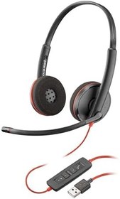 Resim Plantronics Stereo USB Kulaklık 'Blackwire C3220', Siyah 