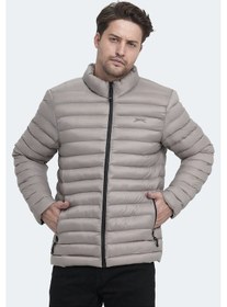 Resim Slazenger Hayden In Erkek Şişme Taş Gri Mont & Kaban Taş Gri 