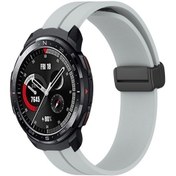 Resim Sones Onur Gs Pro 22mm Düz Renk Manyetik Toka Silikon Saat Kordonu 
