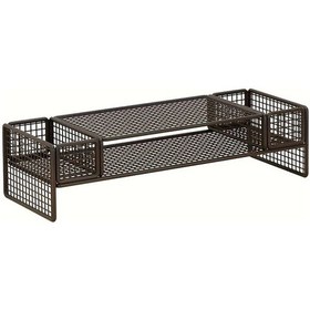 Resim Willowhaven Siyah Çift Katlı Ergonomik Ofis Organizer Dizüstü Soğutucu Stand Klavye Tepsili Verimli Çalışma 