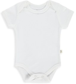 Resim Civil Baby 3 lü Düz Kısa Kol 0-1 Ay Çıtçıtlı Badi - Beyaz - Beyaz / 0-1 Ay 