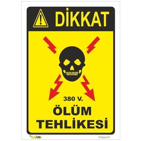 Resim 380V Ölüm Tehlikesi- Isg Levhası 