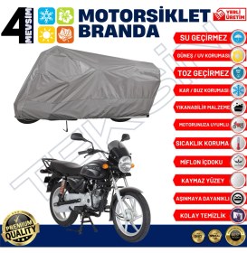 Resim Teksin Bajaj Boxer Motosiklet Brandası Motor Branda (A+ Kalite) 