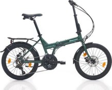 Resim Adhoc 21 MD Fren 21 Vites 20 Jant Katlanır Bisiklet 4T Koyu Yeşil Celeste 38 Kadro 