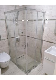 Resim Nokta Duşakabin 80 x 80 Teknesiz Duşakabin 6mm Yerli Cam Şeffaf 