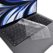 Resim Novstrap Apple Macbook Air 2022 13.6 M2 A2681 Uyumlu Türkçe Q Klavye Şeffaf Klavye Koruyucu Kılıf 