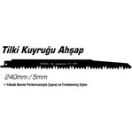 Resim Emka Ağaç Tilki Kuyruğu Ucu Kemik Testeresi Ucu 240 mm 