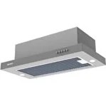 Resim Bari 500 M3 Çekim Güçlü Patentli Inox Aspiratör Bordo Renkli Şık Tasarım ve LED Aydınlatma 