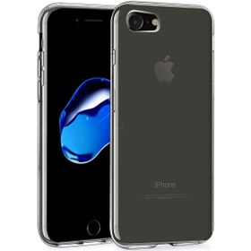 Resim Microsonic iPhone 7 Kılıf Transparent Soft Beyaz 