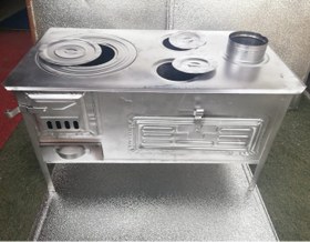 Resim Ankara Beyaz Bahçe Tipi Sac Kuzine Soba 