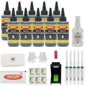 Resim Ekokartuş Dolum seti hp 4535 4675 5075 5275 hp 652 uyumlu Siyah 10'lu set 