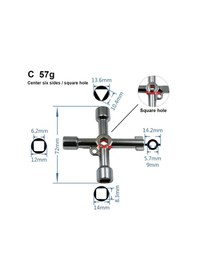 Resim 4 Yönlü Üçgen Anahtar Kaiyi 