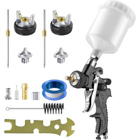 Resim 1.7/2,0 mm Nozullu Hvlp Hava Sprey Tabancası, Mini Otomotiv Hava Boya Püskürtücü Tabancası, Araba Boya Tabancası Püskürtücü (Yurt Dışından) 
