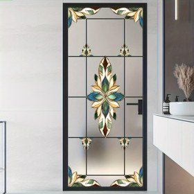 Resim 1 Adet Yaratıcı Pencere Sticker, Tam Şeffaf Çift Taraflı Dekoratif Etiket, Cam Kapılar ve Banyo İçin Uygun, Oda Dekoru için Mükemmel Cam Kapı Stickerları 