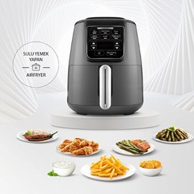 Resim Karaca Air Pro Cook XL 2 in 1 4 L Konuşan Space Gray Airfryer 
