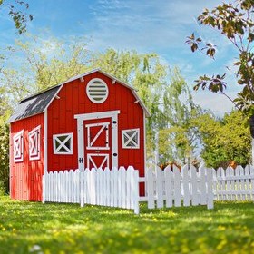 Resim Mandu Ahşap Çiftlik Oyun Evi 
