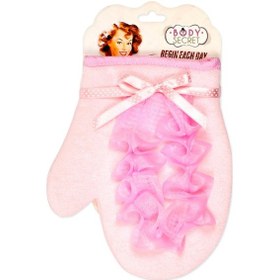 Resim Bodysecret Lifli Banyo Eldiveni Pembe 