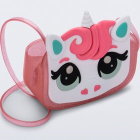 Resim Mini Melissa Dreamy Unicorn Simli Pembe Kız Çocuk Çantası | Melflex® Vegan | İkonik Kokulu 