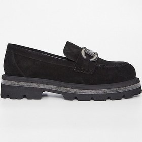 Resim Valmenti Kadın Siyah Süet Deri Loafer Ayakkabı 33 77501 Bn Ayk Sk23/24 Siyah 