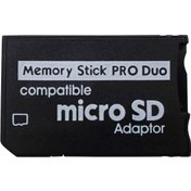 Resim Memory Stick Pro Duo Adaptör Mikro Sd Dönüştürücü Psp Hafıza Kart 