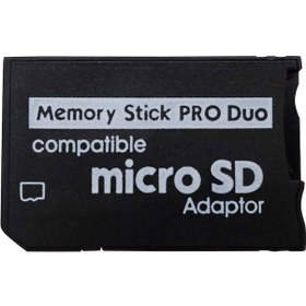 Resim Memory Stick Pro Duo Adaptör Mikro Sd Dönüştürücü Psp Hafıza Kart 