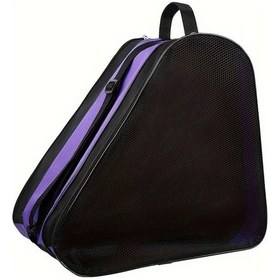 Resim Elmpaly Siyah Mor Paten Çantası Kaykay Ayakkabı Taşıma Saklama Torbası Siyah Mor 