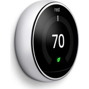 Resim Google Nest Learning Smart Thermostat 3rd Akıllı Termostat Krom 