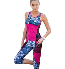 Resim Yeni Inci Desenli Sporcu Tayt Takım T137-T23 