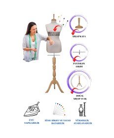 Resim 36 Beden Full Iğne Batabilen Terzi Mankeni Prova Mankeni Vitrin Mankeni Po-01 0011 