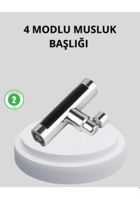 Resim Mey İthalat 360 Dönebilen Musluk Başlığı 4 Fonksiyonlu Su Tasarruflu Ve Dayanıklı 