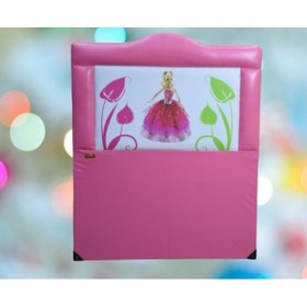 Resim Başlık Lüx 90 cm SUNİ DERİ Baskı Barby PEMBE Renk Kapitone Düz Kumaş El yapım 