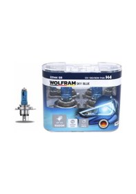 Resim Ampul 12v H4 100/90 P43t Sky Blue Beyaz Işık - Wolfram 22144 Sb 