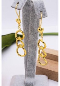 Resim Latif Kuyumculuk 22 Ayar Altın Samanyolu Vidalı Kadın Küpe Lkkp1195 