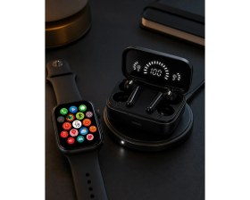 Resim Die Grup Spor ve Günlük Kullanıma Uygun Akıllı Saat ve Bluetooth Kulaklık Seti Yüksek Performans 