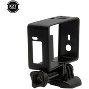 Resim Siyah Renk-yan Sınır Koruyucu Çerçeve Kılıf Gopro Hero 3 3+ 4 Oturum İçin Go Pro Koruyucu Muhafaza Montaj Standı Eylem Kamera Aksesuarı 