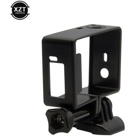 Resim Siyah Renk-yan Sınır Koruyucu Çerçeve Kılıf Gopro Hero 3 3+ 4 Oturum İçin Go Pro Koruyucu Muhafaza Montaj Standı Eylem Kamera Aksesuarı 