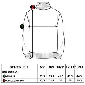 Resim Toontoy Kız Çocuk Bol Yaka Reklektörlü Kanguru Cepli Sweatshirt Bej 