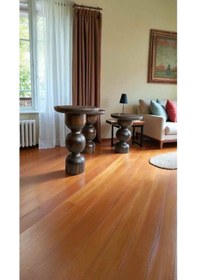 Resim Ceviz Renkli Ahşap Sehpa Seti 3 Lü Yan Sehpa Takımı Kahverengi 