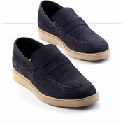 Resim Lacivert Leather Erkek Loafer Ayakkabı E01734031001 Lacivert 