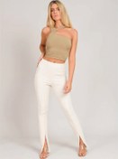 Resim charango Tek Askılı Damla Model Crop Top 