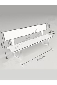 Resim deryawood Raweyn Masif Ağaç Arkalıklı Bank Kare Profil-natürel-240cm 