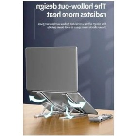 Resim Alüminyum Katlanabilir Laptop Standı, Ergonomik Tasarım 