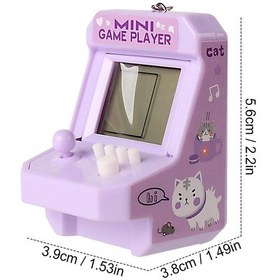 Resim Mini Oyun Konsolu 23 Oyun Modlu Anahtarlık Tetris Retro Eğlence 